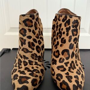 Aldo Leopard Print Ankle Booties
